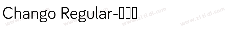 Chango Regular字体转换